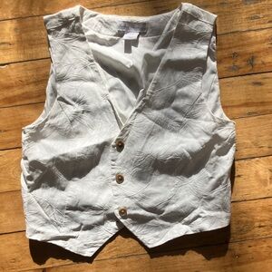 House of Harlow 1960 White Sleeveless Top